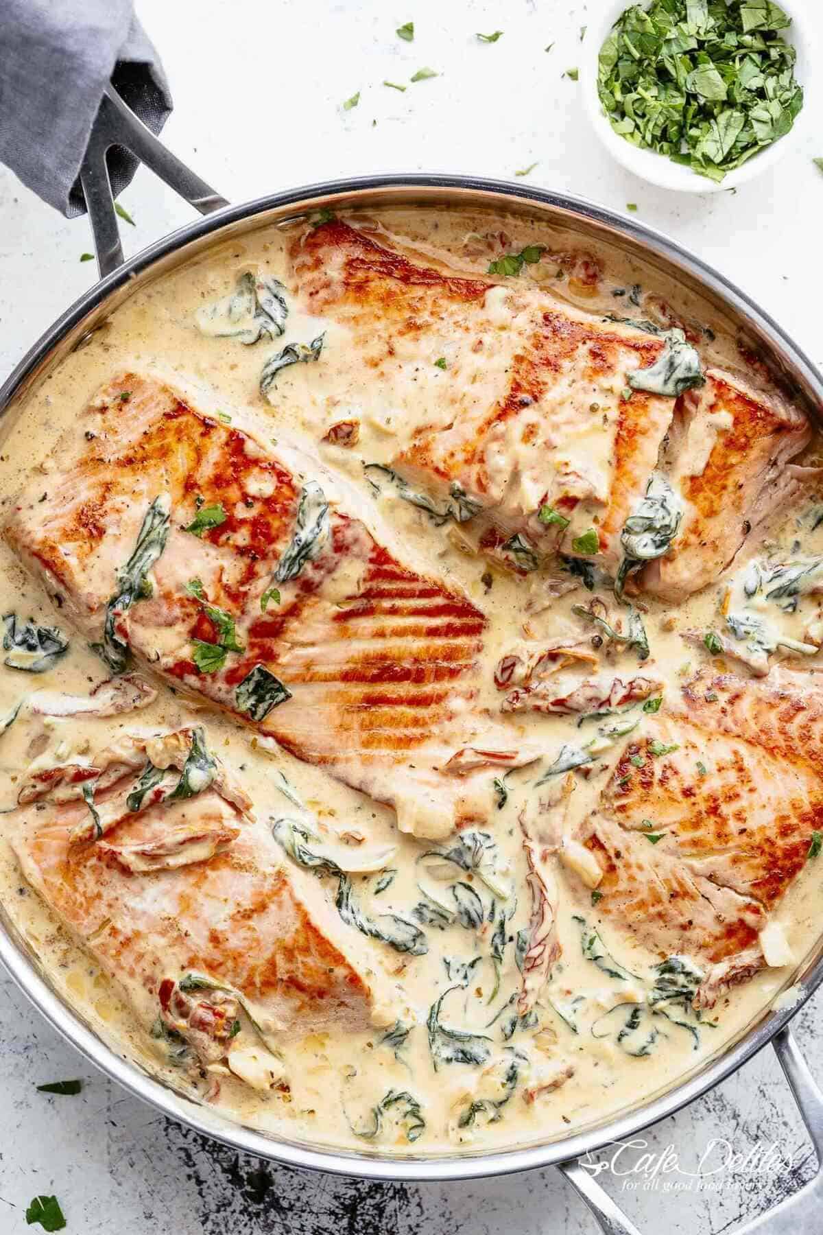 Restaurant-Quality Tuscan Salmon: Easy One-Pan Recipe